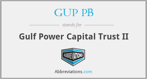 GUP PB - Gulf Power Capital Trust II